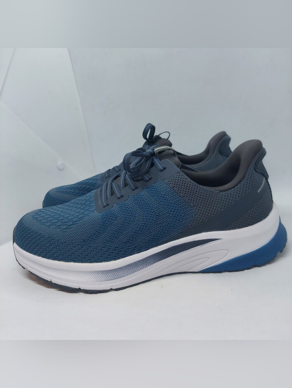 Orthofeet Tilos 20019 Sneakers Blue Walking Casual Shoes Mens Size 8.5 X-Wide 4E